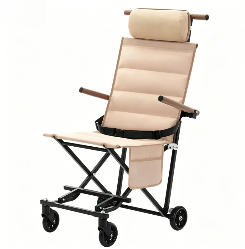 Kids Outdoor Loungers - Przenośne Składane Wielofunkcyjne Rozkładane Krzesło-Trolley dla