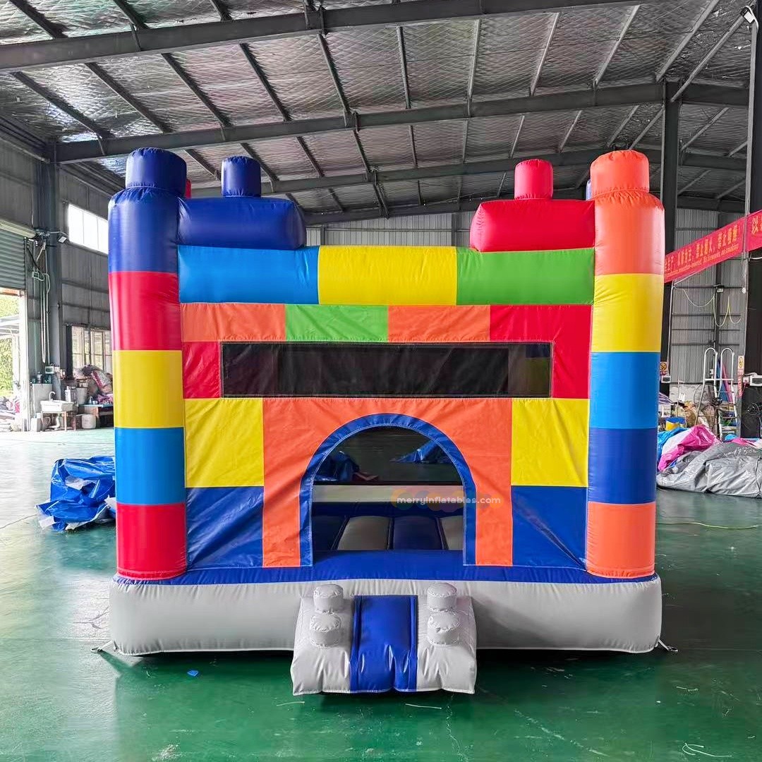 Kids Outdoor House With Slide - Zamek dmuchany dla dzieci z zjeżdżalnią,