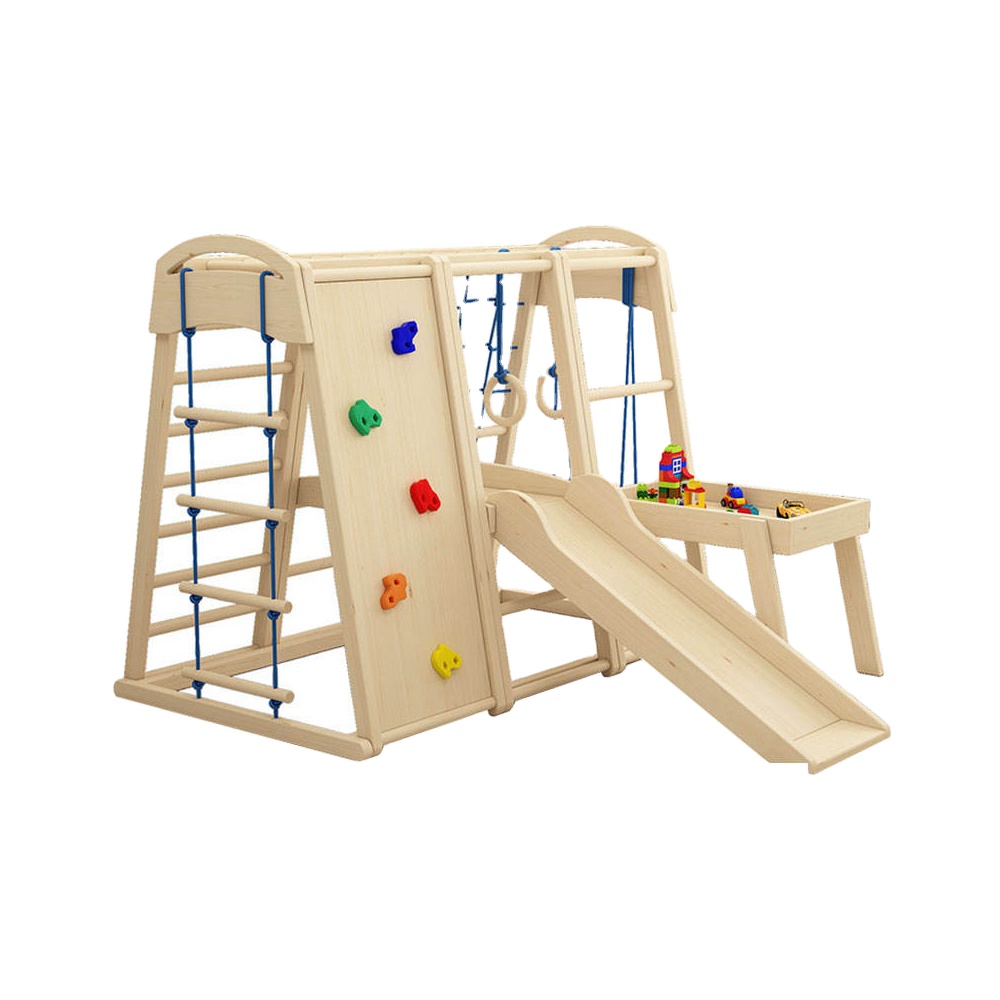 Kids Outdoor Gym Equipment - Wewnętrzne i zewnętrzne drewniane zestawy do