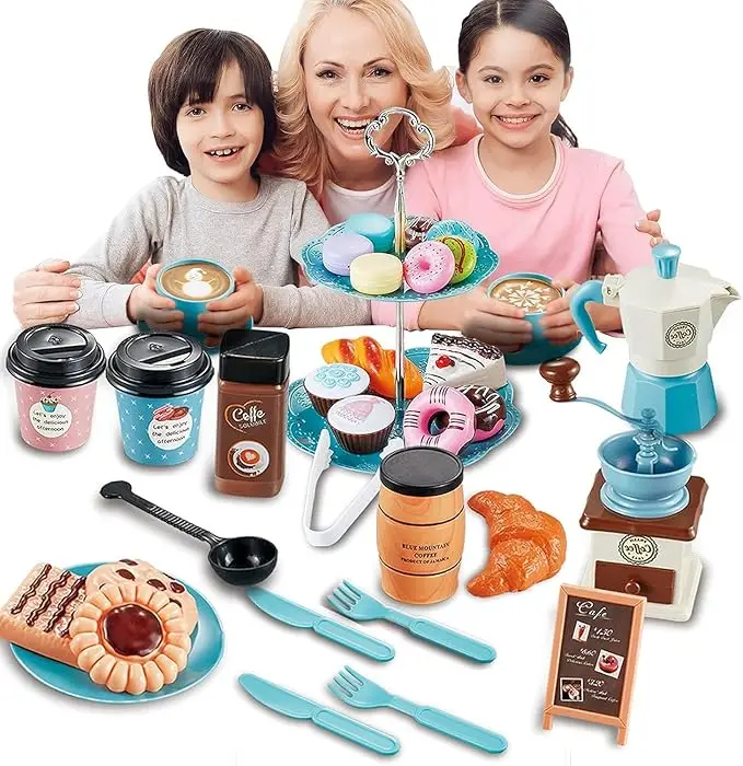 Kids Outdoor Kitchen Diy - Zestaw do zabawy w kawę, symulacja,