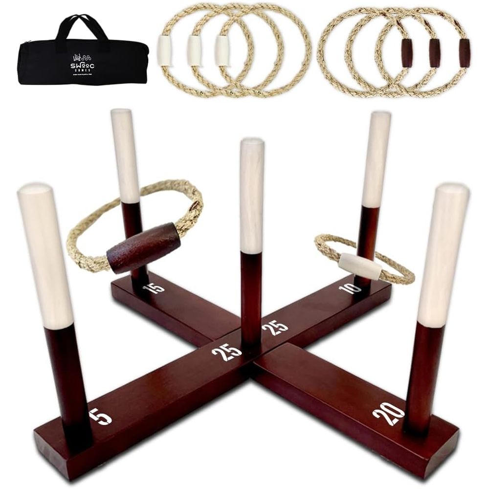 Kids Outdoor Yard Toys - Gra w rzucanie obręczami na każdą
