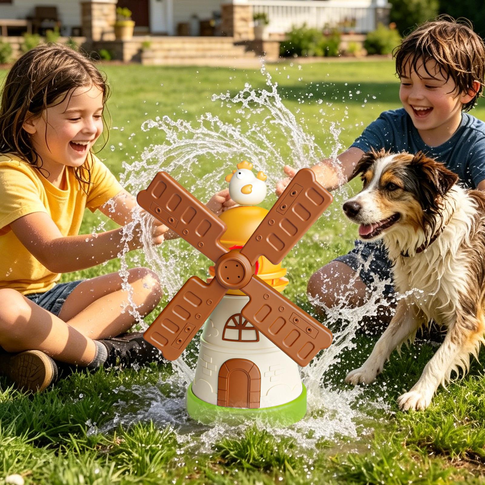 Kids Outdoor Yard Toys - Zabawka dla dzieci - wiatraczek zraszający,