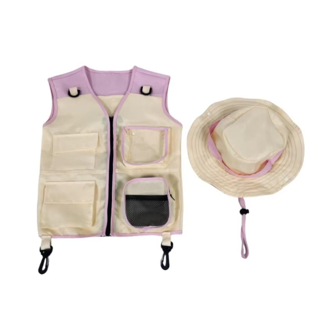 Kids Outdoor Explorer Kit - Letnia odzież dziecięca Kamizelka odkrywcy Kapelusz