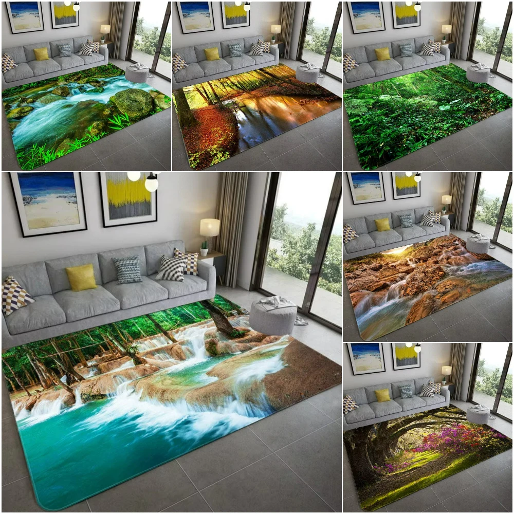 Kids Outdoor Ideas - Dywan 3D inspirowany naturą, miękki dywan