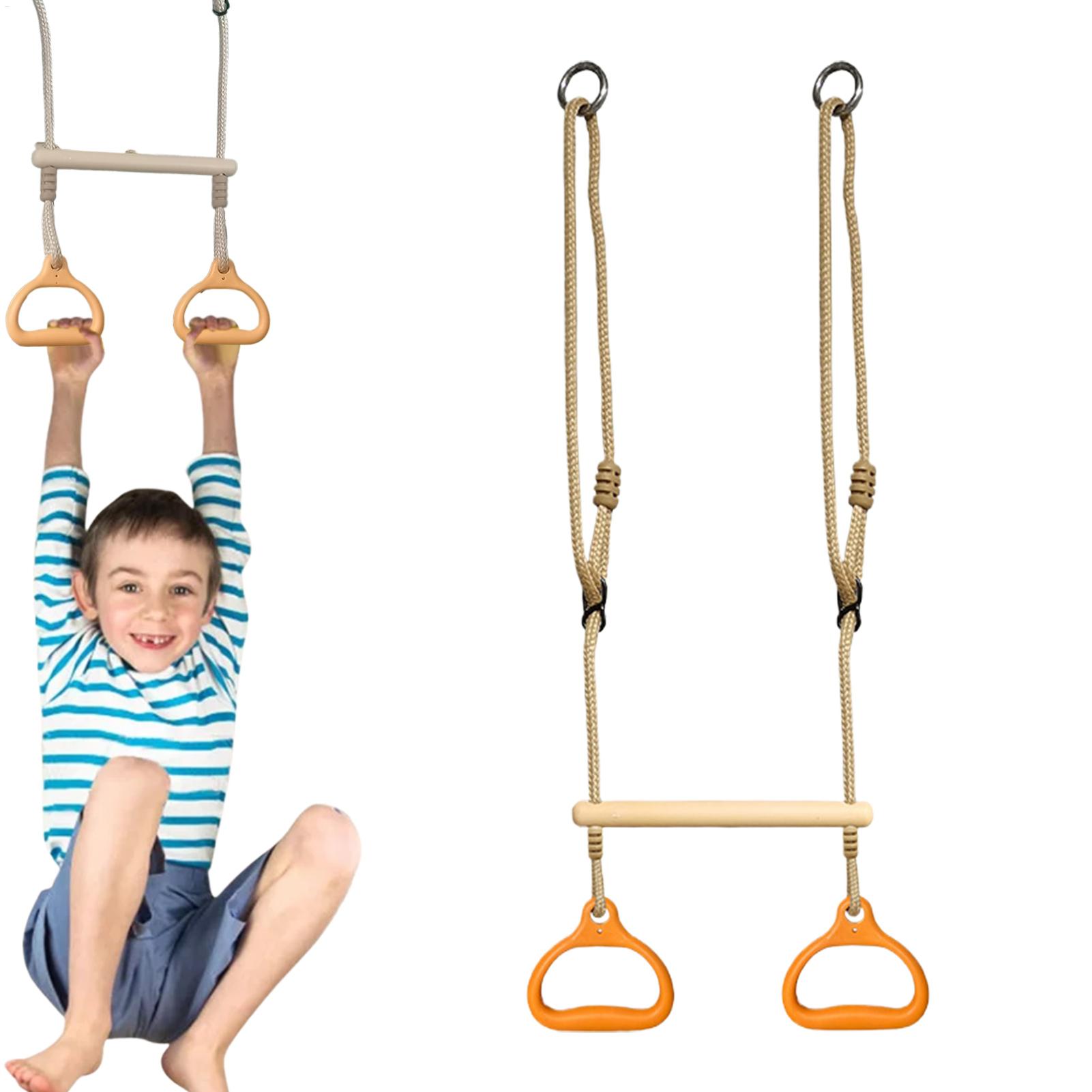 Kids Outdoor Gym Equipment - Huśtawka Drążek Sprzęt Gimnastyczny Pierścienie Drążek