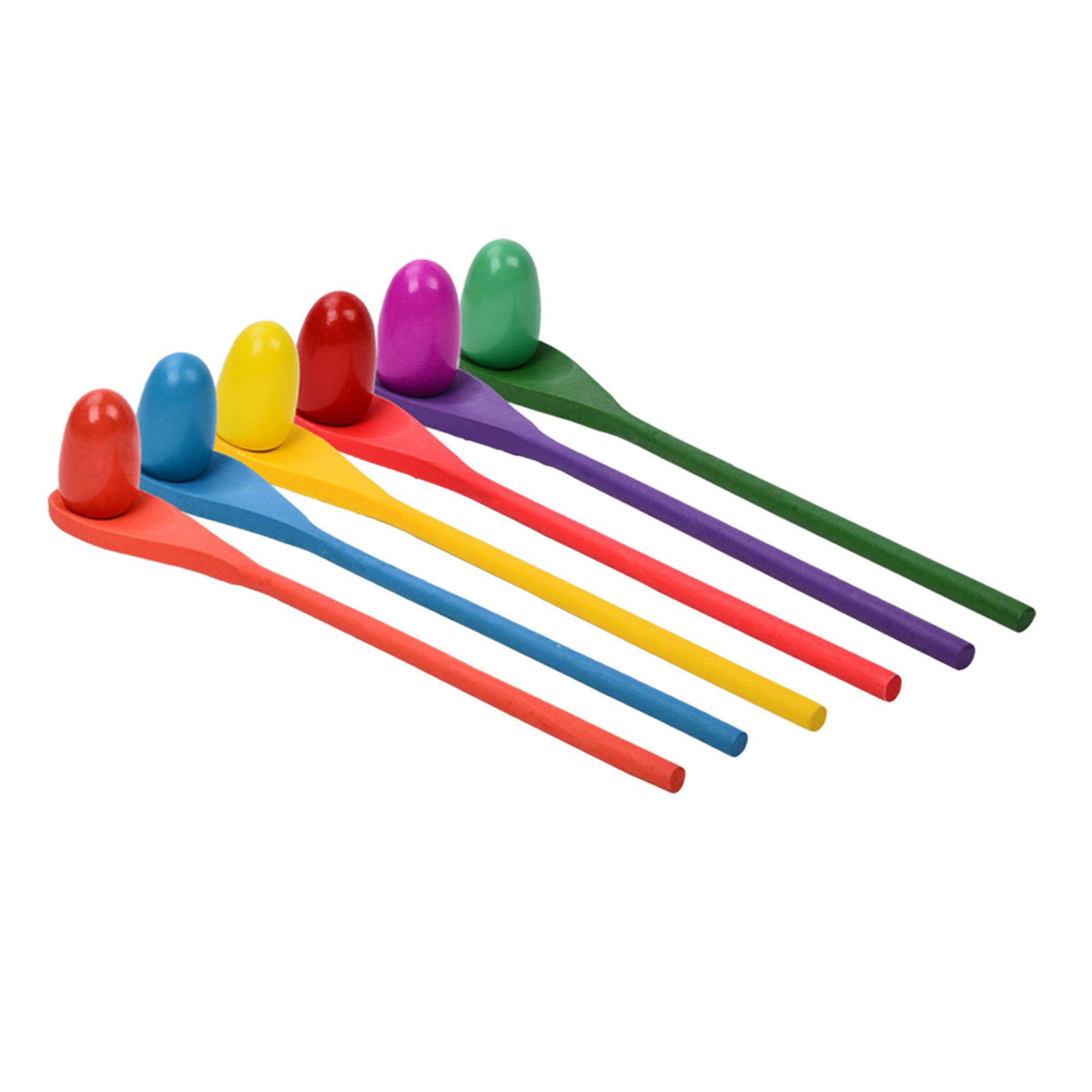 Kids Outdoor Yard Toys - 6 Sztuk Łyżeczek do Jajek Gra