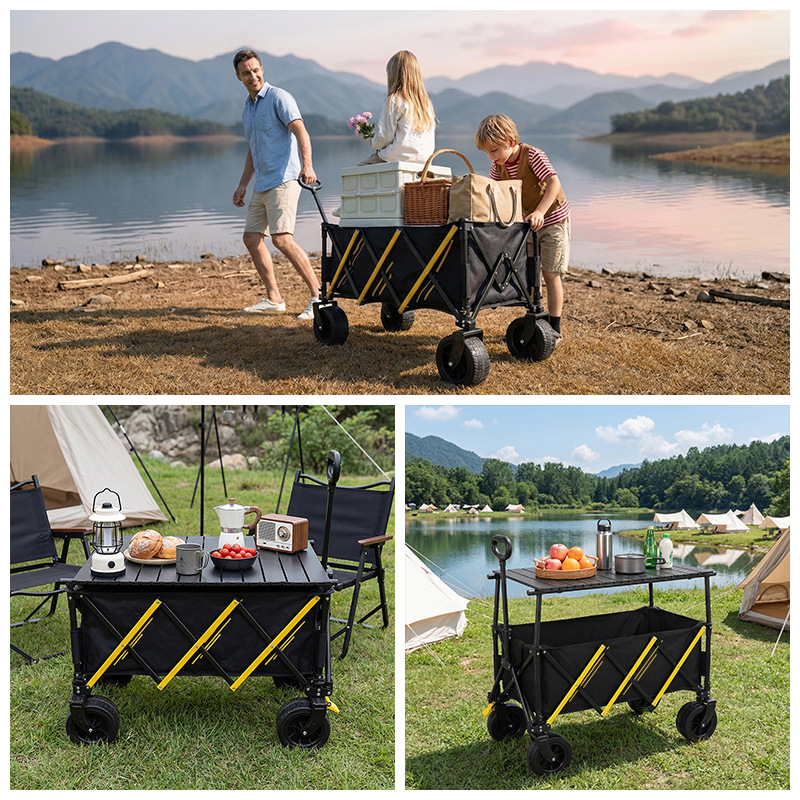 Wózek kempingowy Wowo, wielofu – Kids Outdoor Bench Table recenzja i cena