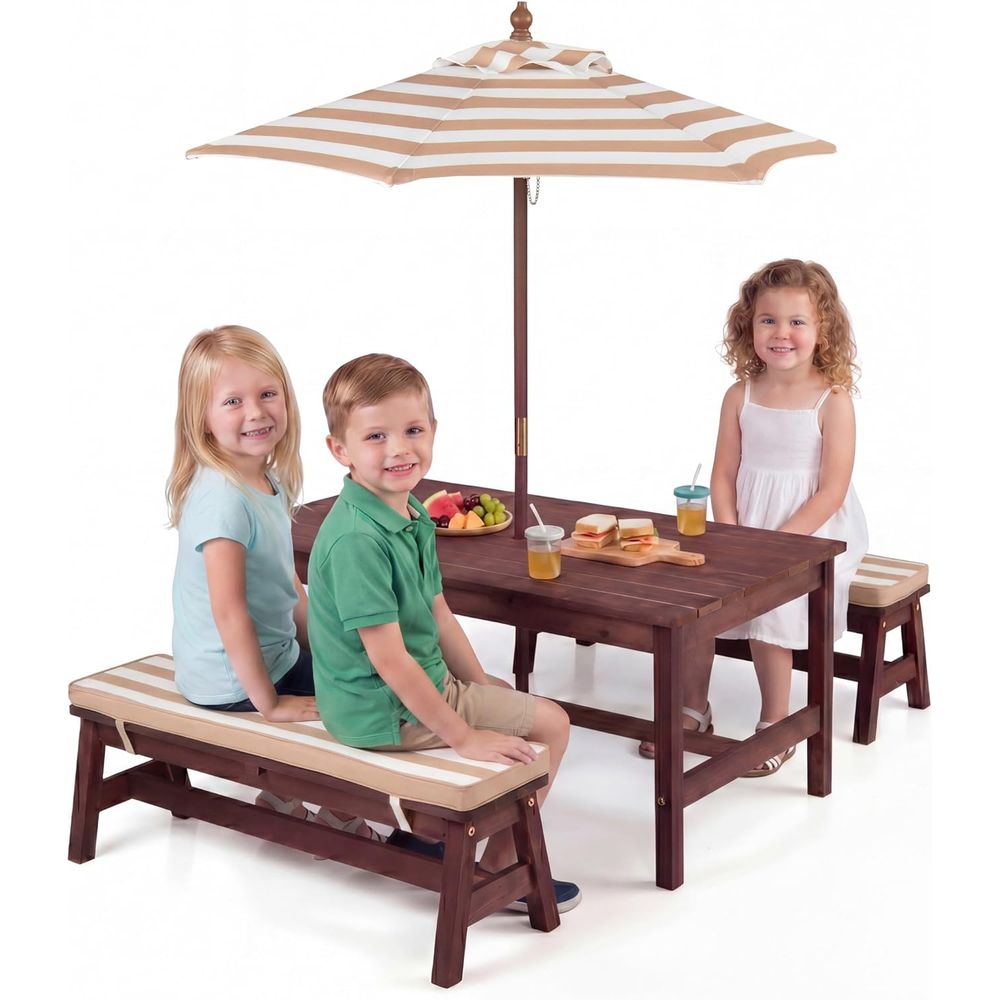 Stół piknikowy dla dzieci, duż – Kids Outdoor Bench Table recenzja i cena