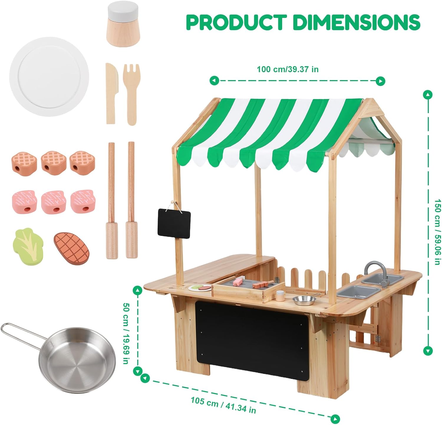 Domek do zabawy dla dzieci na  – Kids Outdoor Mud Kitchen recenzja i cena