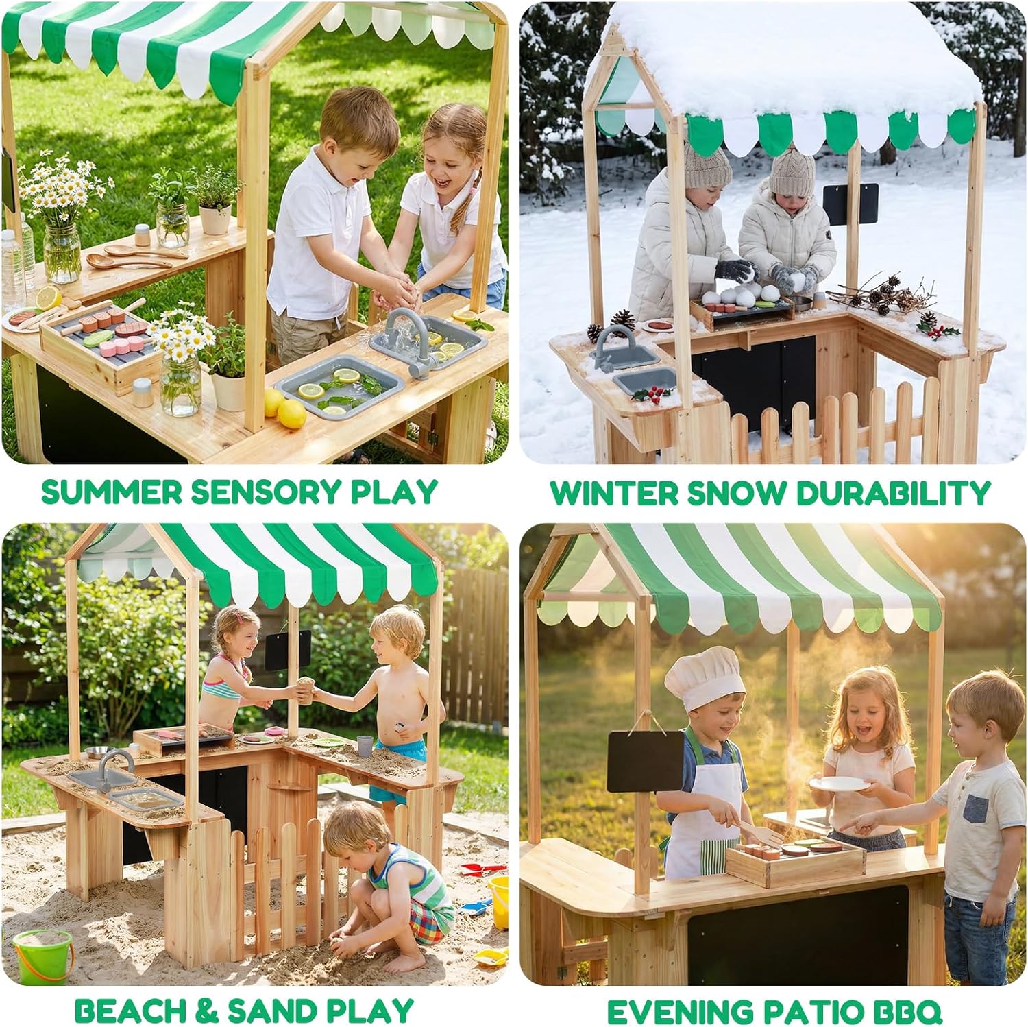 Domek do zabawy dla dzieci na  – Kids Outdoor Mud Kitchen recenzja i cena