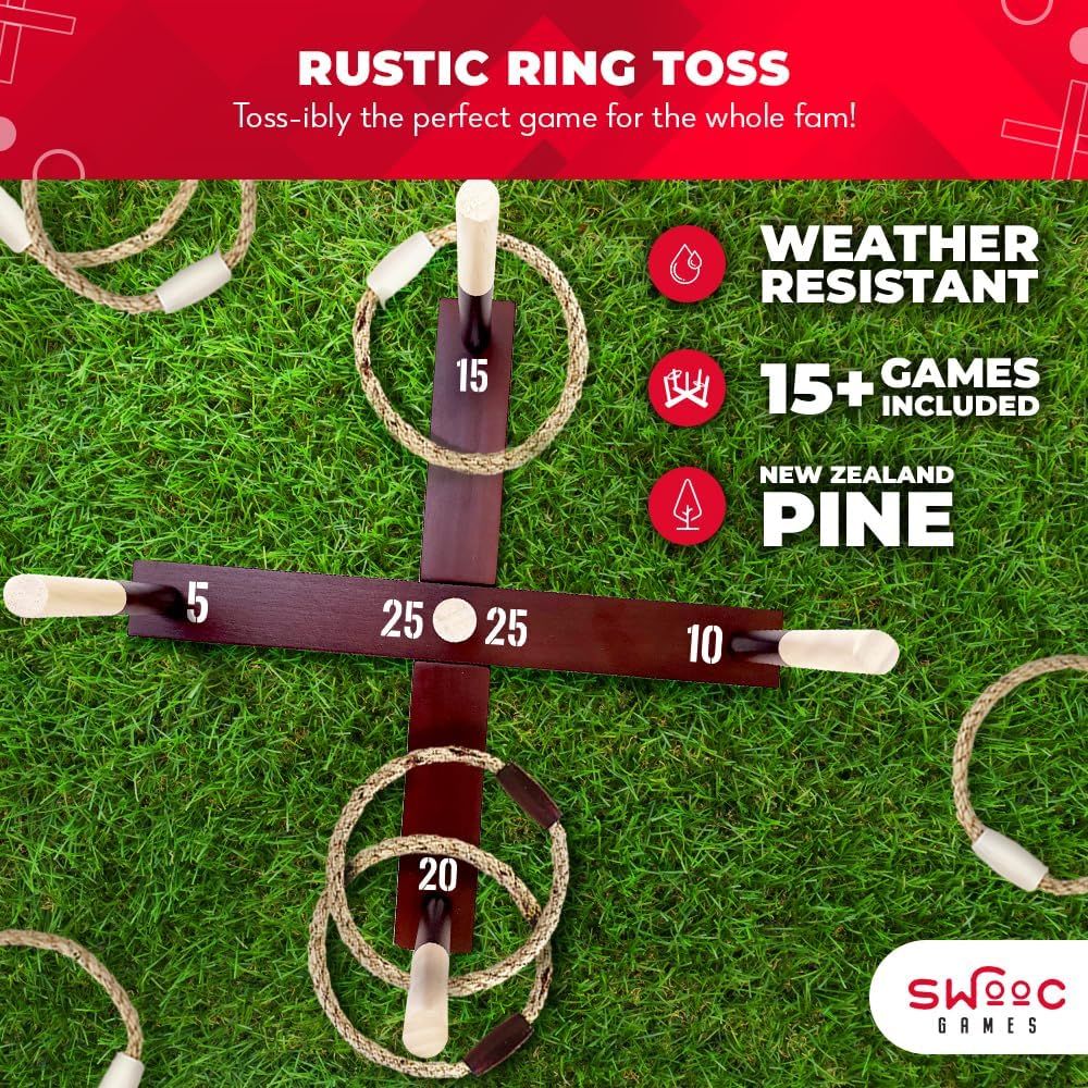 Gra w rzucanie obręczami na ka – Kids Outdoor Yard Toys recenzja i cena
