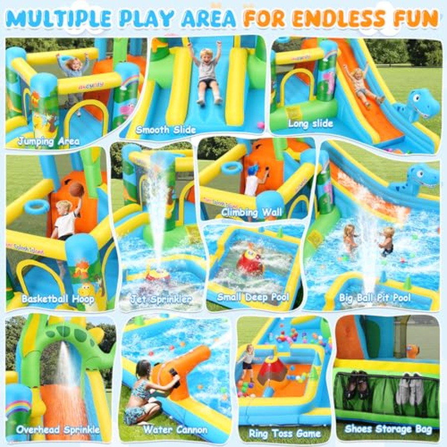Nadmuchiwana zjeżdżalnia wodna – Kids Outdoor House With Slide recenzja i cena