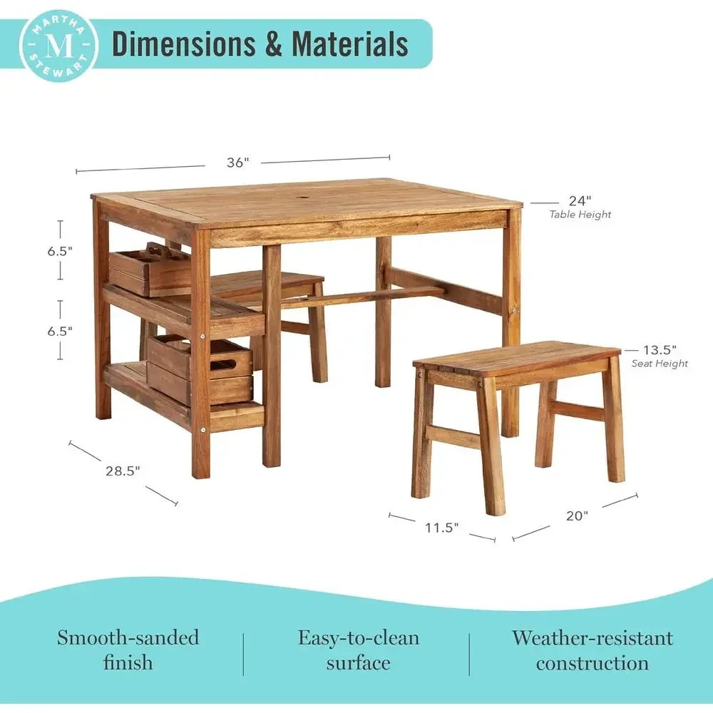 Zestaw mebli ogrodowych dla dz – Kids Outdoor Bench Table recenzja i cena