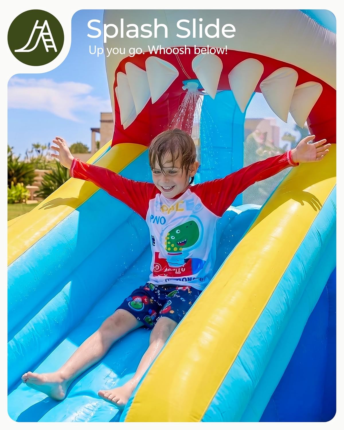 Dmuchana zjeżdżalnia wodna dla – Kids Outdoor House With Slide recenzja i cena