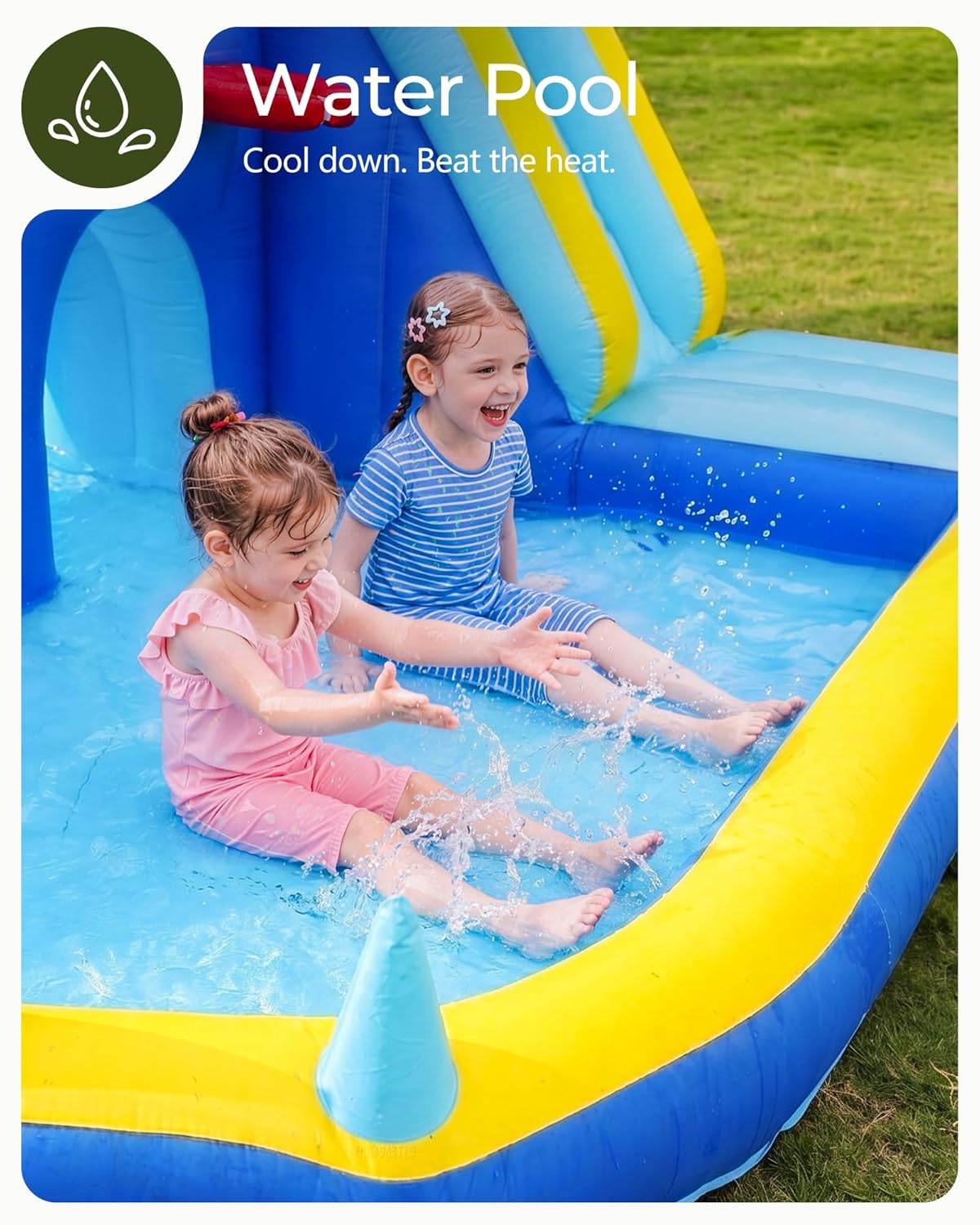 Dmuchana zjeżdżalnia wodna dla – Kids Outdoor House With Slide recenzja i cena