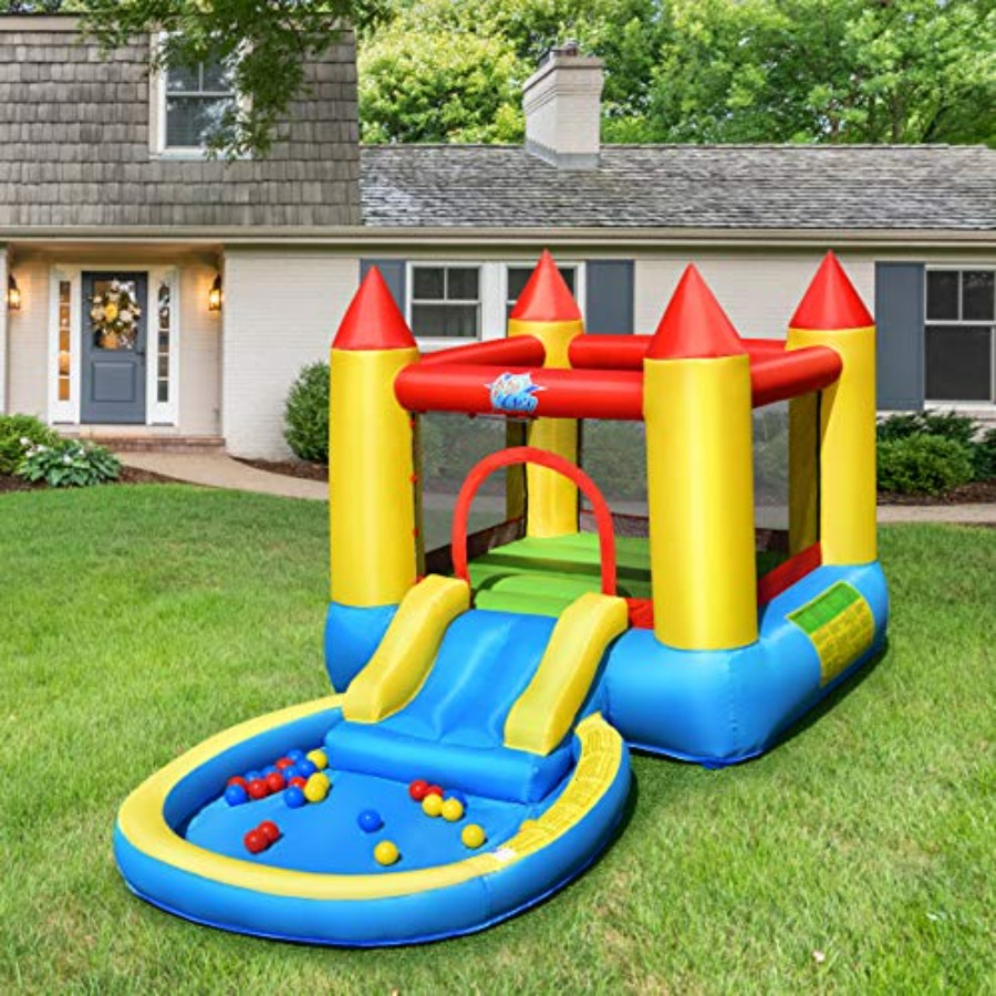 Nadmuchiwany domek do skakania – Kids Outdoor House With Slide recenzja i cena