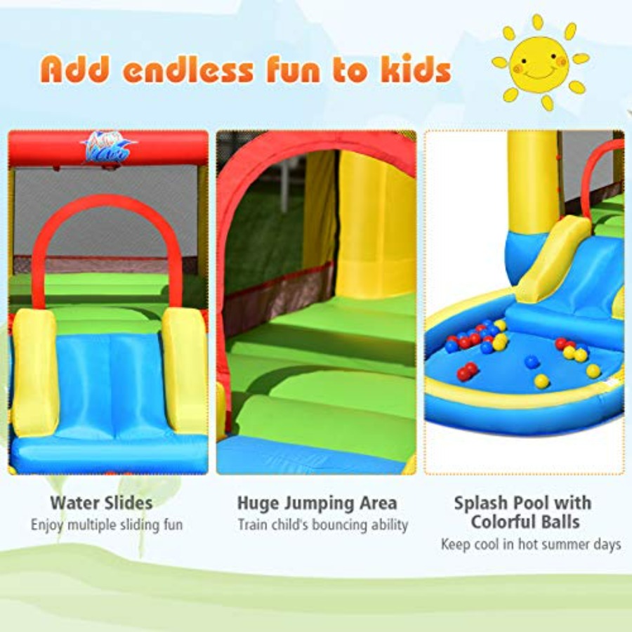Nadmuchiwany domek do skakania – Kids Outdoor House With Slide recenzja i cena
