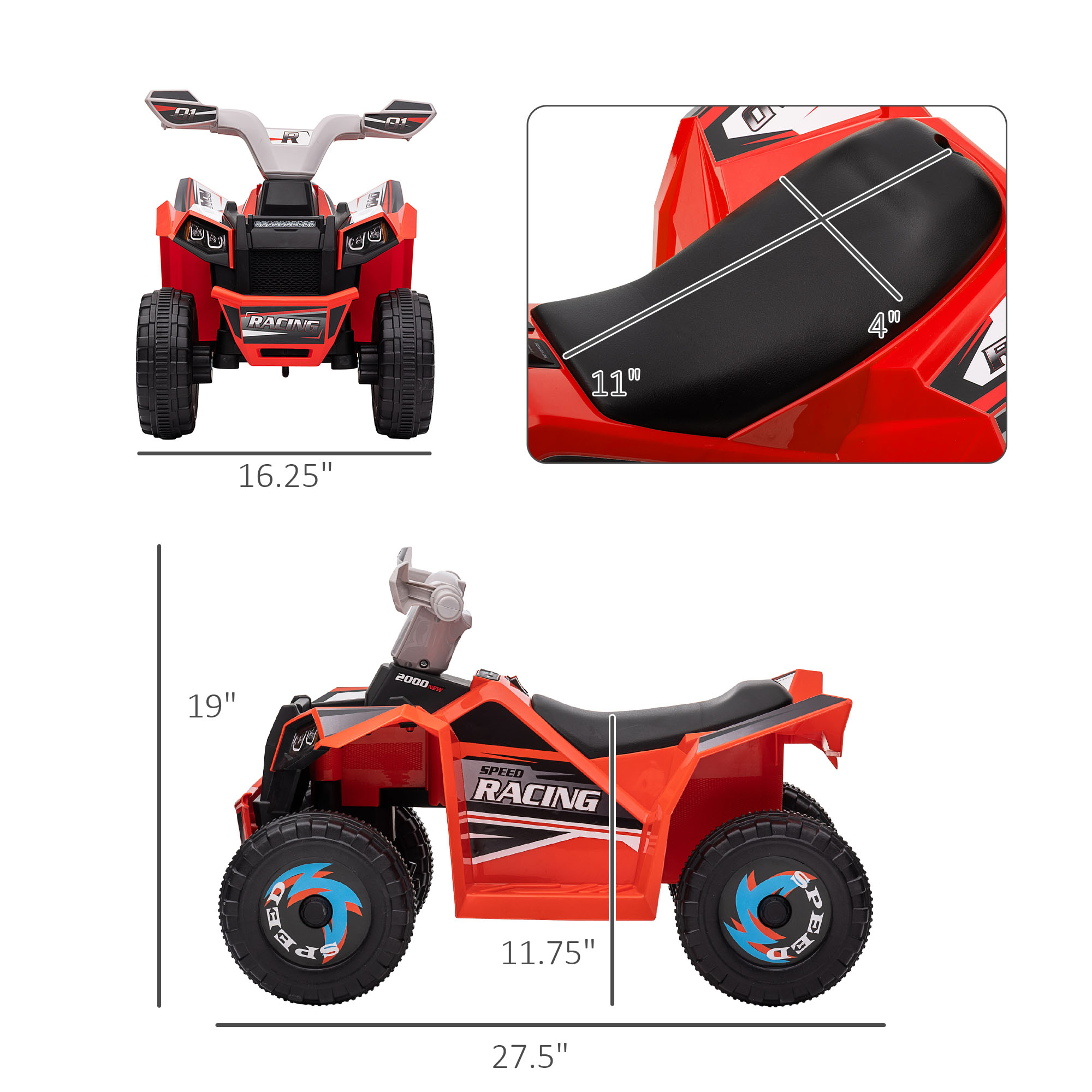 Samochód 6V dla dzieci, wytrzy – Kids Outdoor Yard Toys recenzja i cena