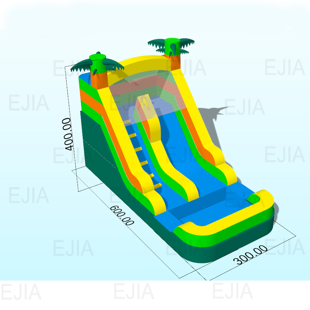 Podwórkowe nadmuchiwane zjeżdż – Kids Outdoor House With Slide recenzja i cena