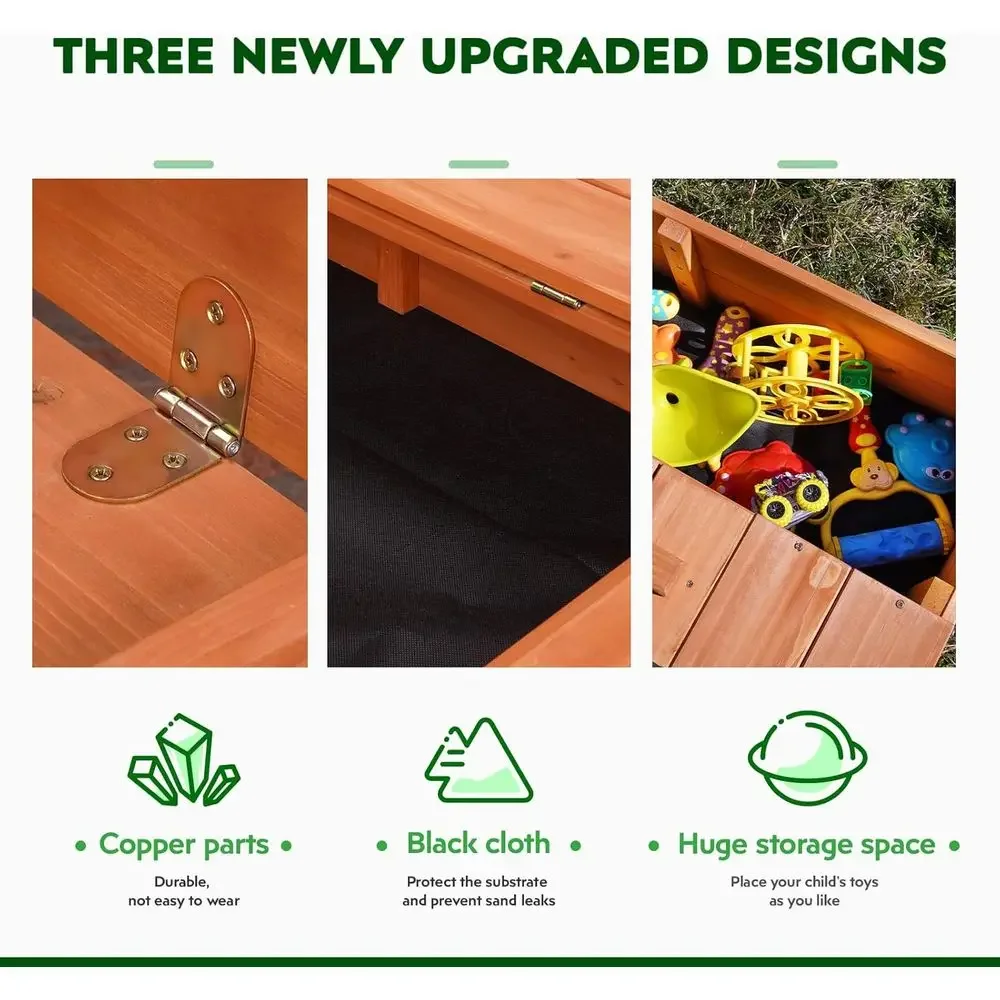 Drewniany piaskowy stół dla dz – Kids Outdoor Bench Table recenzja i cena