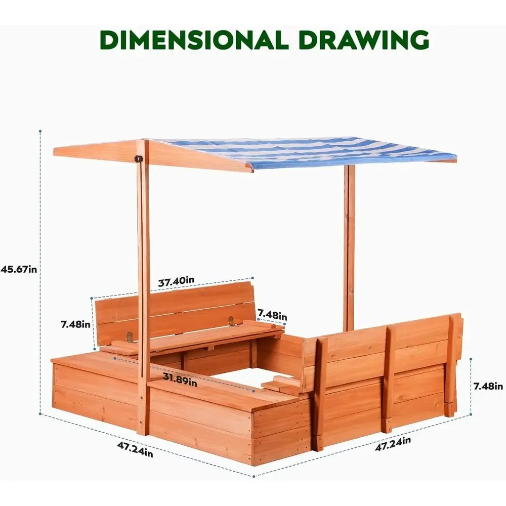 Drewniany piaskowy stół dla dz – Kids Outdoor Bench Table recenzja i cena