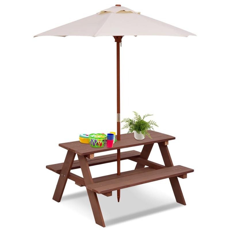 Zestaw piknikowy dla dzieci na – Kids Outdoor Bench Table recenzja i cena
