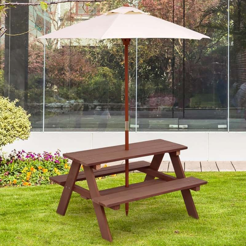 Zestaw piknikowy dla dzieci na – Kids Outdoor Bench Table recenzja i cena