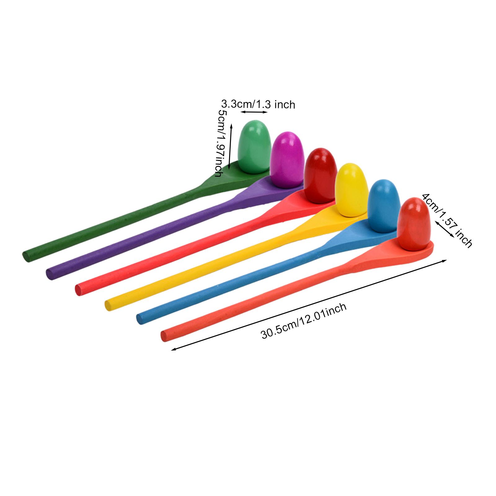 6 Sztuk Łyżeczek do Jajek Gra  – Kids Outdoor Yard Toys recenzja i cena