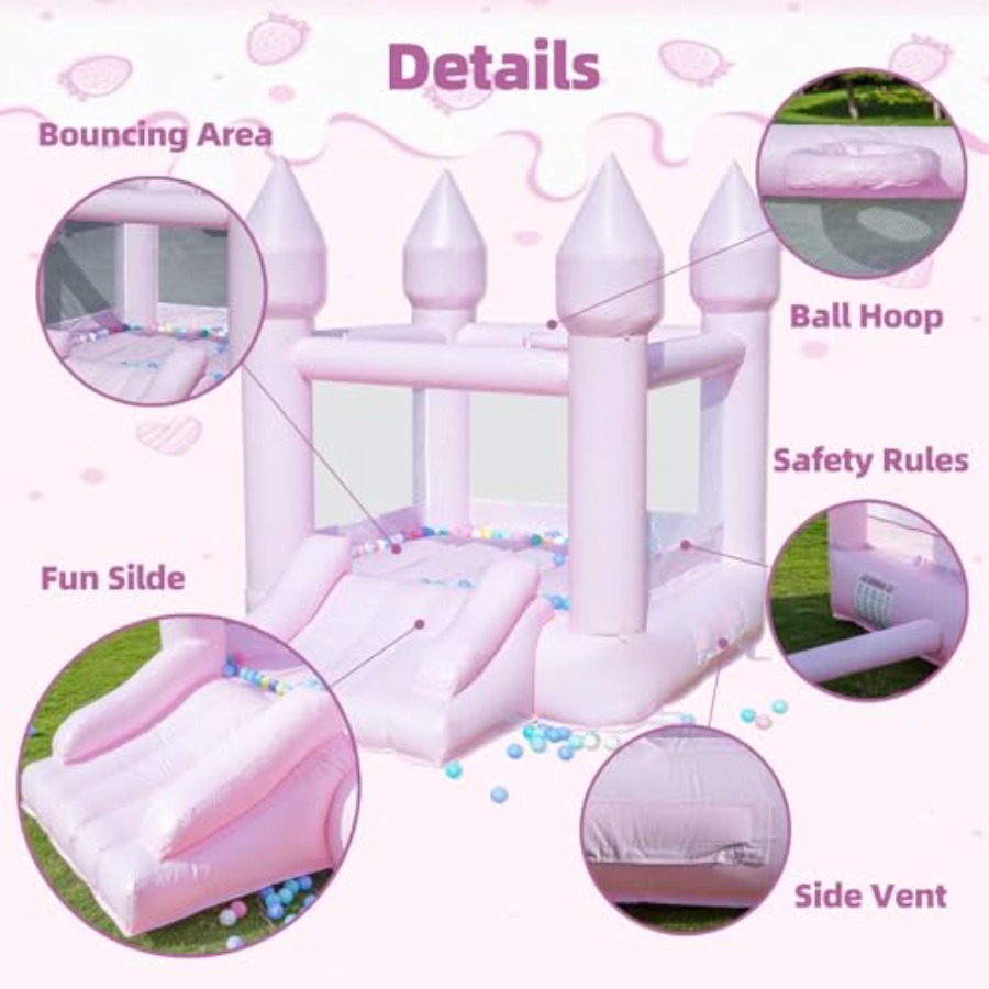 Dmuchany zamek z PVC dla dziec – Kids Outdoor House With Slide recenzja i cena