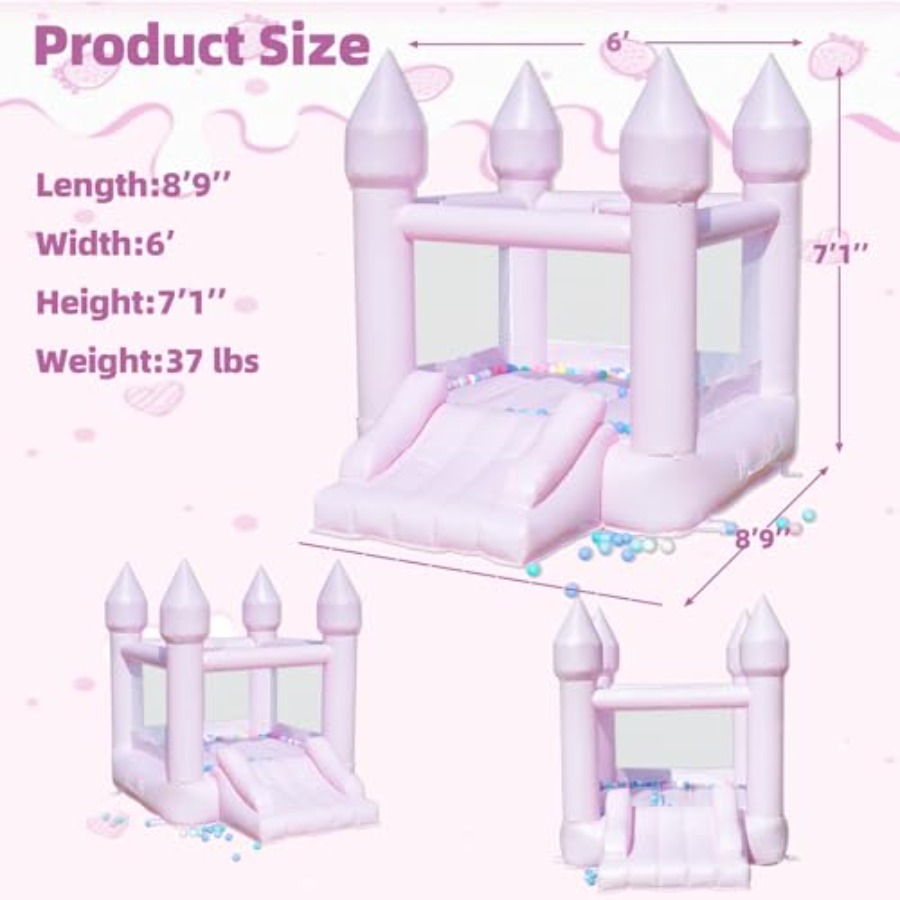 Dmuchany zamek z PVC dla dziec – Kids Outdoor House With Slide recenzja i cena
