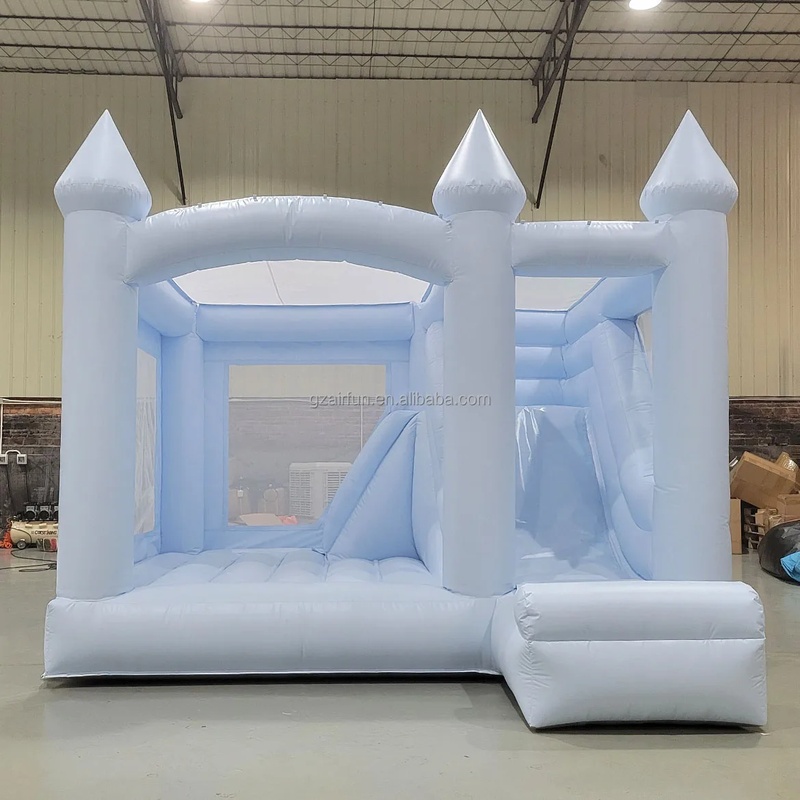 Biały dmuchany zamek do zabawy – Kids Outdoor House With Slide recenzja i cena