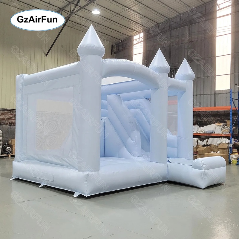 Biały dmuchany zamek do zabawy – Kids Outdoor House With Slide recenzja i cena